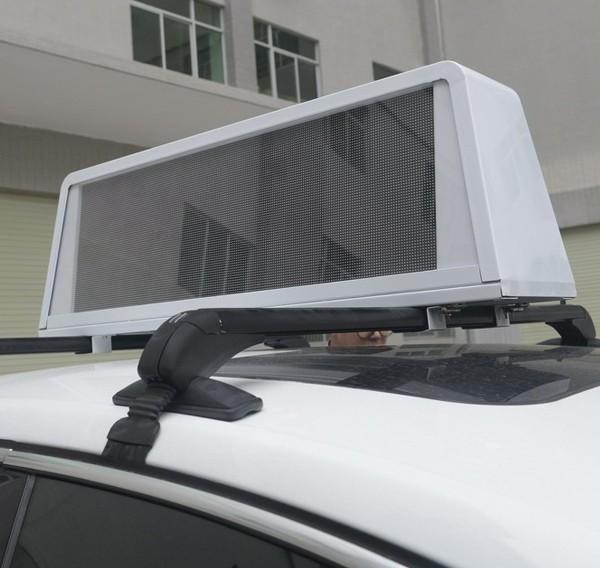 Крыша такси афиши цифров на открытом воздухе привела рекламу видео- крышки экрана акриловой Мовинг