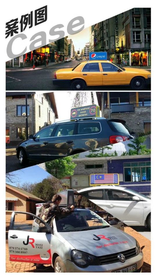 Настелите крышу экран приведенный такси, знаки доски для сообщений 3Г ВИФИ ГПС ярким приведенные видео